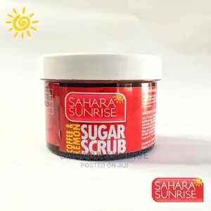 Coffee and Lemon Sugar Scrub, Natural Body Scrub