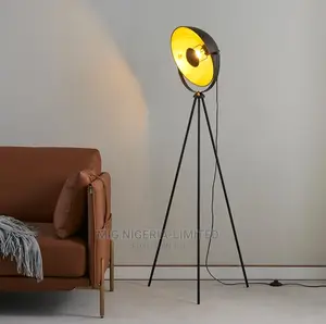 Vintage Tripod Floor Lamp Black