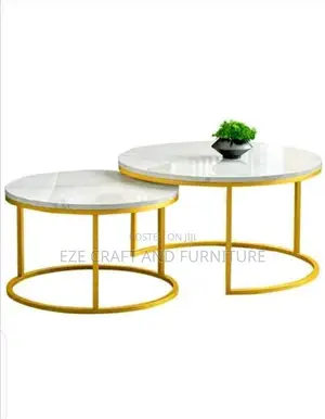 2in1 Round Marble Center Table