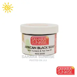 Black Soap With Turmeric and Tea Tree Oil