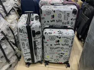 Set of Quality Designed Plastic Traveling Luggage