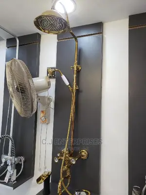 Standing Shower Mixer Golden Color