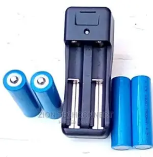 Lithium-ion Rechargeable Battery Charger And 4 Batteries