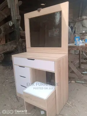 Dresser Set With Carved Openings , Made With Pure HDF