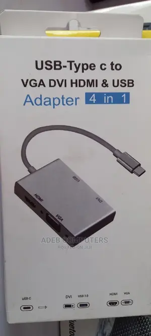 Type C to Vga, Dvi, Hdmi, USB Adpater