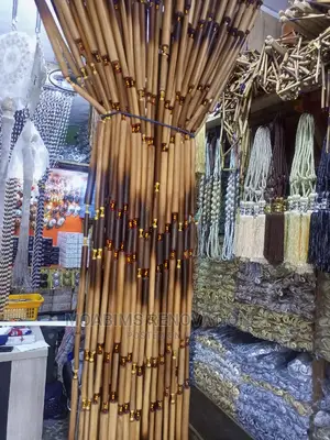 Polished Bamboo Kitchen Beads Curtain