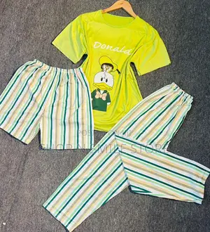 Ladies 3pieces Character Pyjamas Set