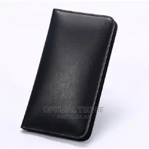 Smart Leather Wallet Power Bank - Black