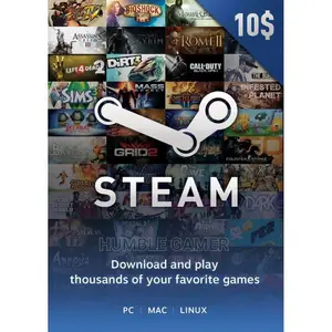 $10 USD Steam Gift Cards And More Available
