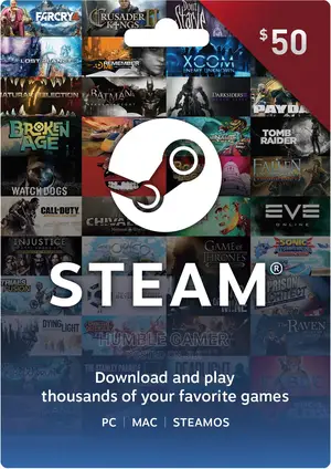 Steam $50 USD Gift Cards And More Available