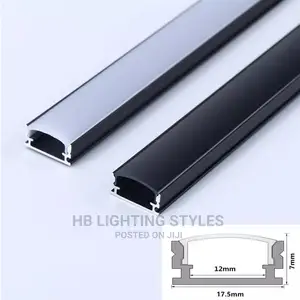 Black U Style Led Aluminum Profile