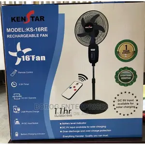 Kenstar Rechargeable Standing Fan 16" - KS-16RE