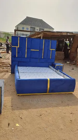 Bed Frame 4x6 With One Bed Side Drawer for Homes/ Lounges