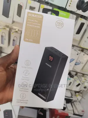 Romoss Pea40 Pro 65w Laptop Power Bank 40000mah