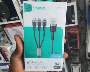 Sikenai 3in1 Metal Weaving Usb Cable V0-05 3A Innovation