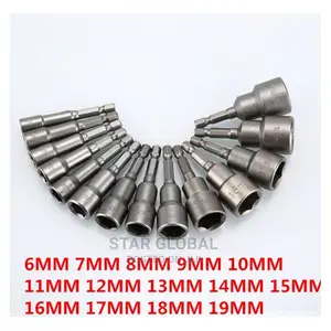 Slotted Hexagonal 14pcs Magnetic Electric Socket Wrench