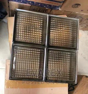 Quality Glass Block, Light Ash/Brown Color.