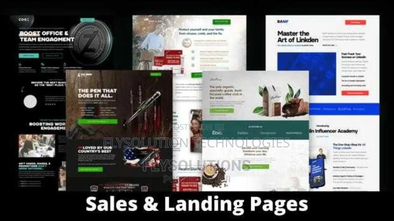 Sales Page Landing Page Design Funnel