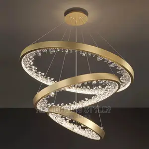 Modern Luxury Ring Crystal Led Chandelier