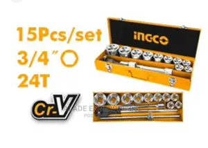 INGCO Socket Set DR 15pcs 3/4" HKTSO34151