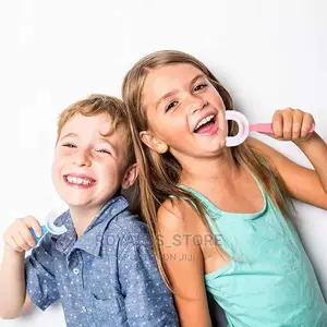 2pcs Silicone Children U Shaped Learning Toothbrush