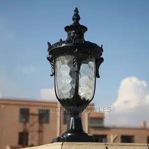 European Retro Rust Waterproof Outdoor Post Lights