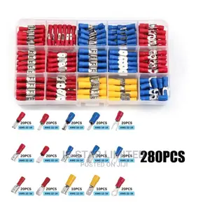 Assorted Electrical 280pcs Cable Connector Crimp Spade Kits