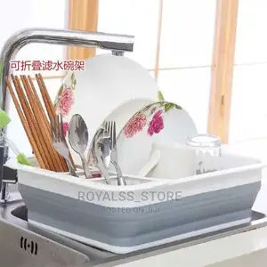 Foldable Silicone Dish Drainer Rack