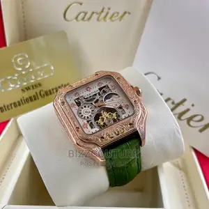 Original CARTIER Leather Strap Watch Available in Store