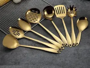 Golden Cooking Spoons Set