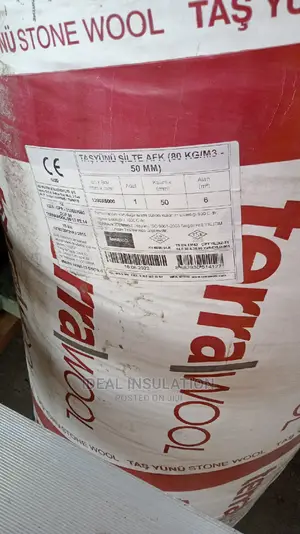 Rockwool Insulation With Aluminium Foil, 80kg Density