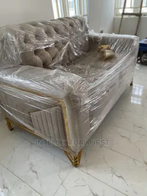 Exotic 7 Seater Living Room Fabric Made Royal Sofa Chair.