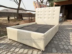 4.5 by 6 LEATHER SOLID BEDFRAME