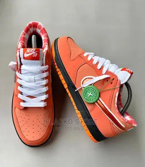 Original Nike Sb Dunk Low X Concept Orange Sneakers