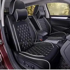 Car Leather Seat Cover White Tread Drafted