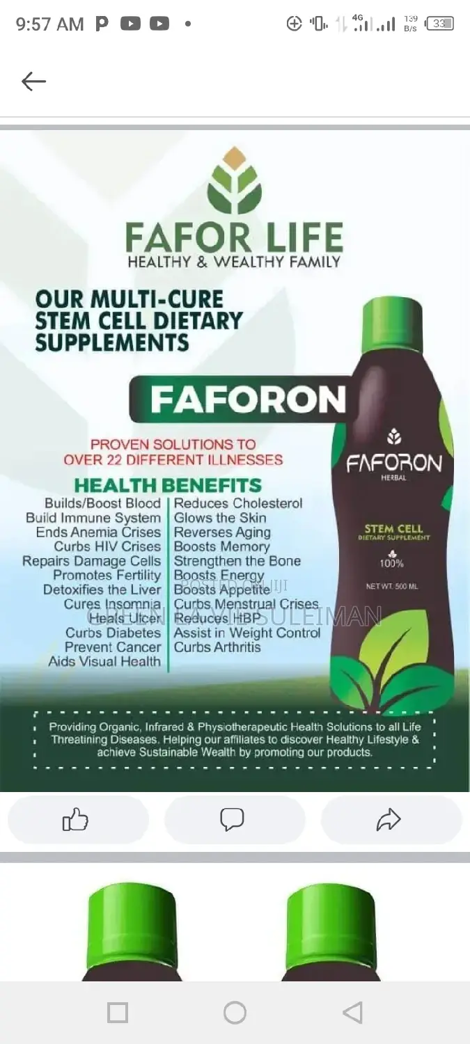 Faforon Stem Cells 540ml