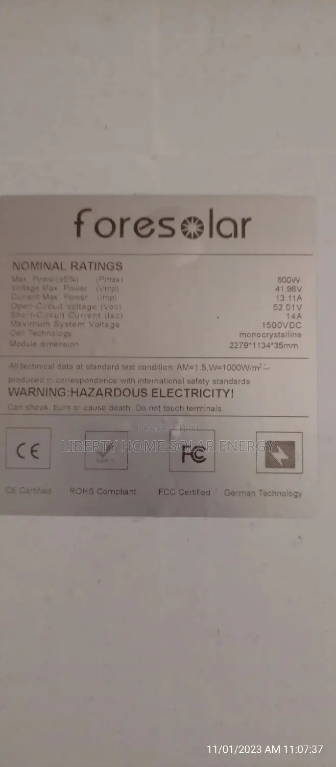 600w Solar Panel