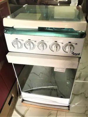 Royal Gas Cooker 4 Burner + Double Grass Oven Door