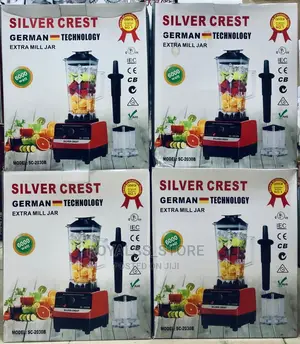 6000watts Silver Crest High-Power Blender With Extra Mill Jar