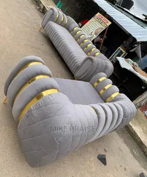 Luxury 7 Seater Living Room Fabric Sofa Chair.