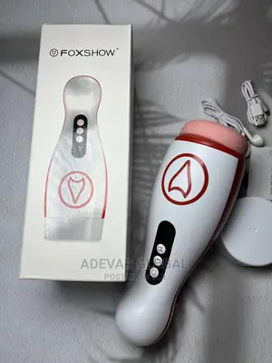 Foxshow Male Rechargeable Vibrating Masturbator for Men Sex