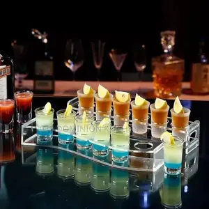 Acrylic Tequila Glass With Holder