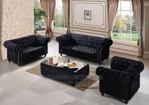 Quality 6 Seater Living Room Fabric Sofa Chair.