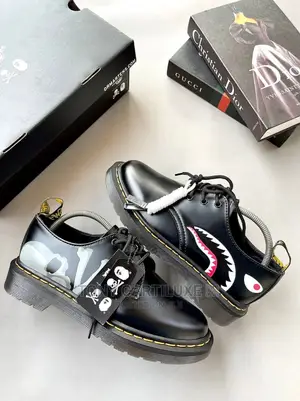 A Bathing Ape X Dr Martens 1461 X Mastermind ’Black’*
