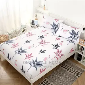 7 by 7 Bed Sheet With Two Pillow Cases