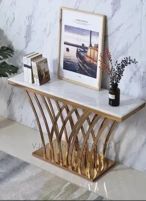 Pictures and Flawer Stand Made With Stainless Steel and Wood