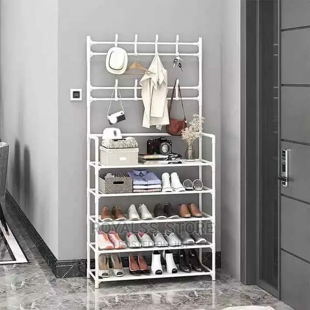 Multifunction Shoe and Hat Rack