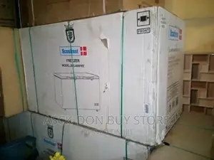 Scanfrost 400l Double Door Stainless Steel Chest Freezer. 3y