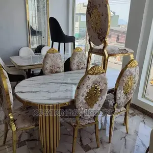 Royal Turkish Gold Marble Dinning Set