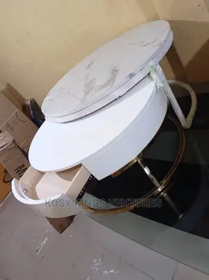Luxurious Marble Extendable Center Table With Drawer
